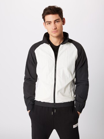 Urban Classics Between-Season Jacket in White: front