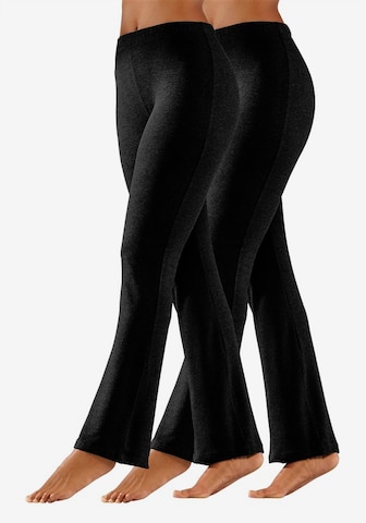 VIVANCE Bootcut Leggings in Zwart: voorkant