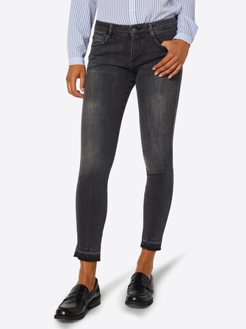 s.Oliver Slimfit Jeans in Grijs: voorkant