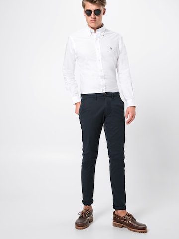 Coupe slim Chemise Polo Ralph Lauren en blanc