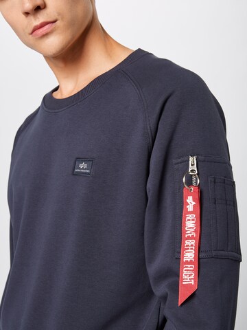 ALPHA INDUSTRIES Sweatshirt 'X-Fit' in Blauw