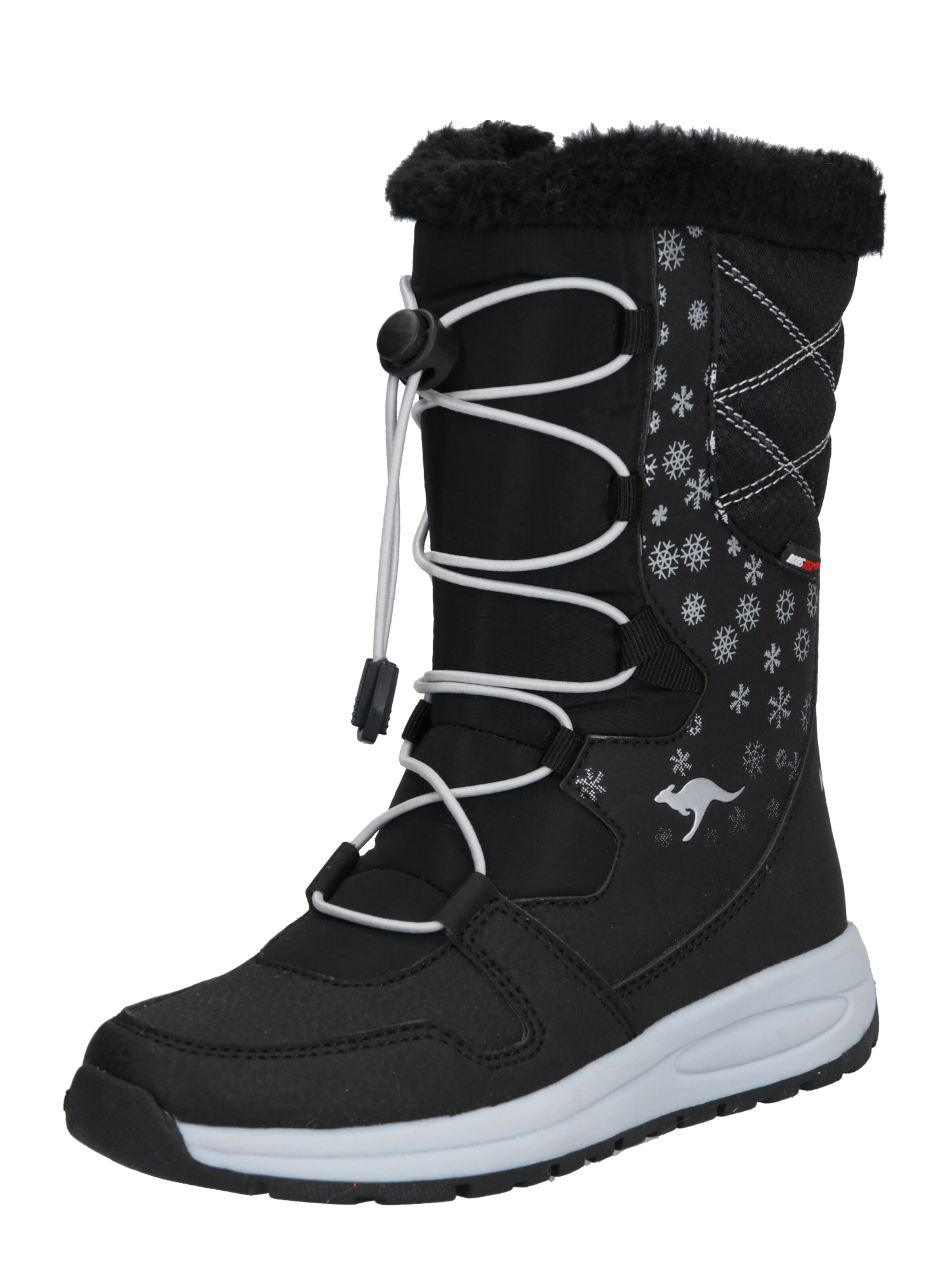 KangaROOS - Snowboots 'K-Glaze RTX' in de kleur Zwart