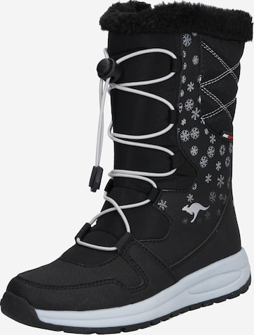 KangaROOS Snow Boots 'Glaze' in Black: front