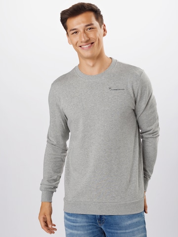 Felpa 'ELM' di KnowledgeCotton Apparel in grigio: frontale