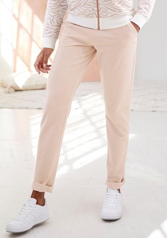 LASCANA Конический (Tapered) Штаны в Бежевый