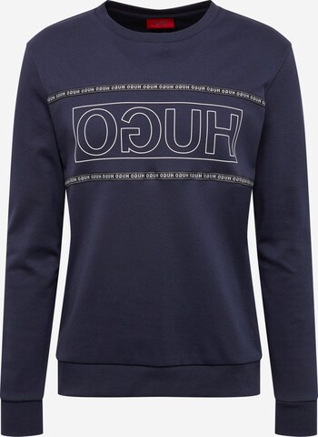 HUGO Sweatshirt 'Dicago' in Blauw: voorkant