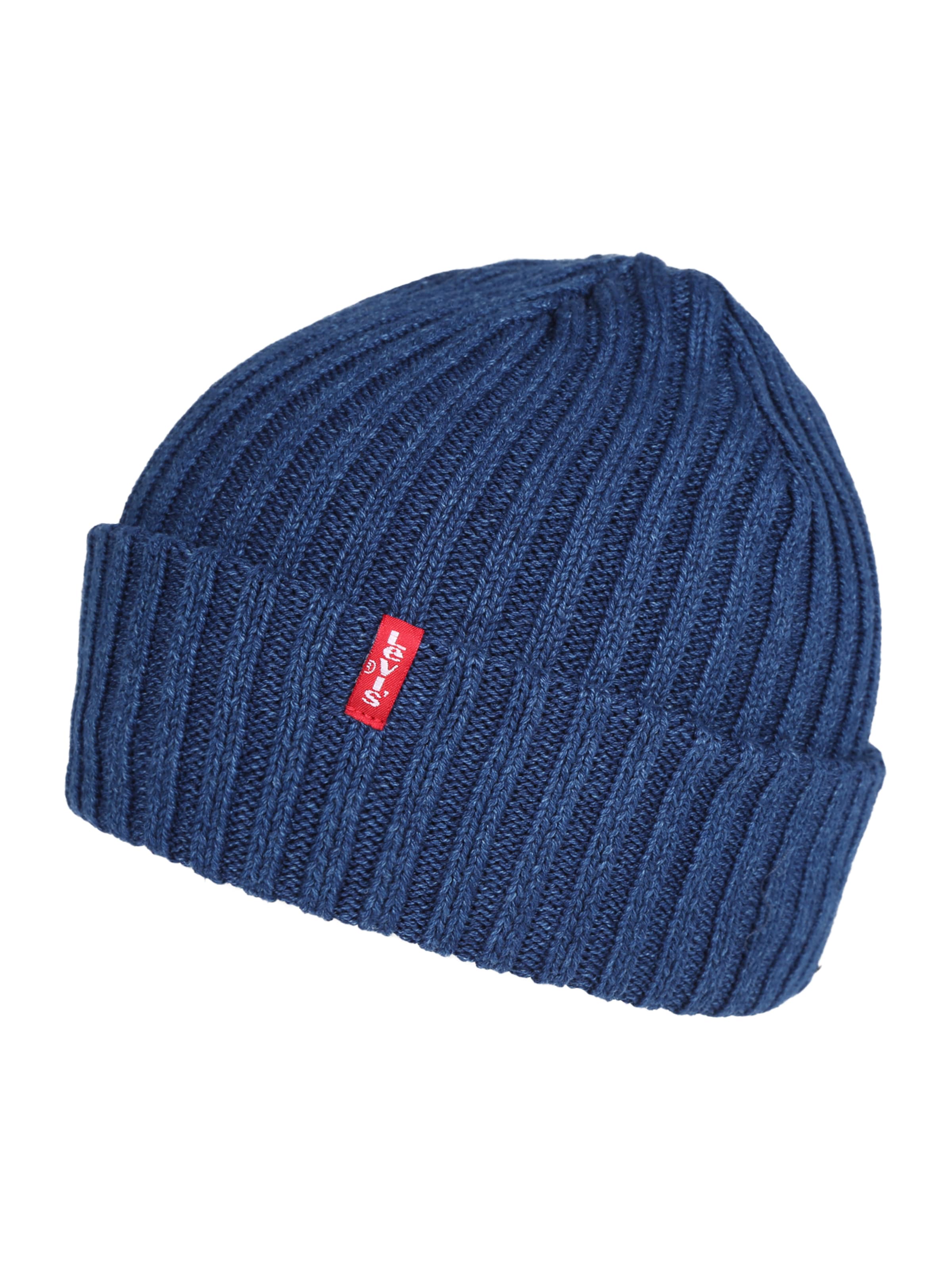 LEVI'S - Muts 'INDIGO RIBBED BEANIE' in de kleur Blauw