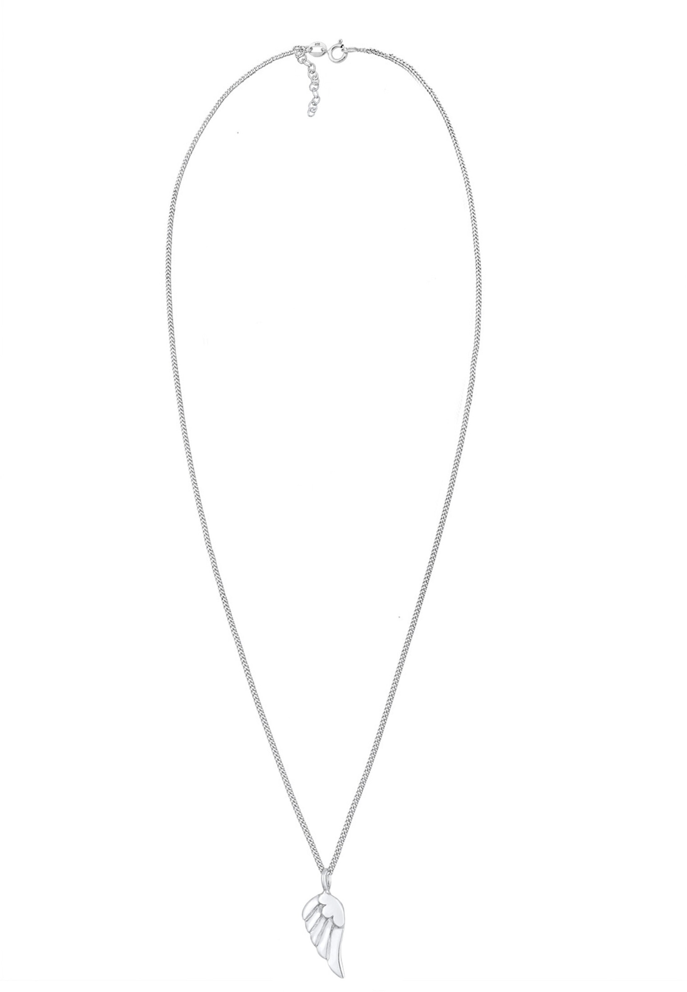 ELLI Kette 'Flügel' in Silber: Vorderseite