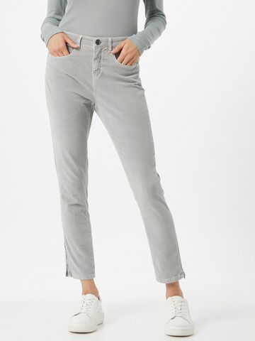 OPUS Slimfit Kalhoty – šedá: přední strana