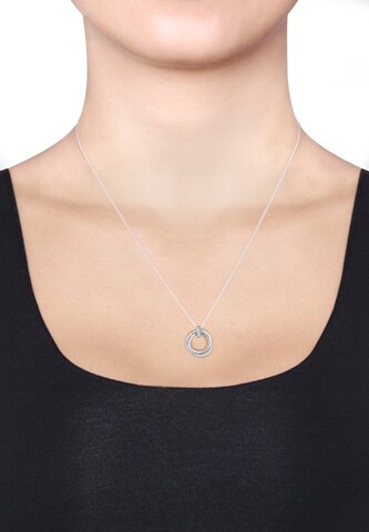 Elli DIAMONDS Ketting 'Kreis' in Zilver