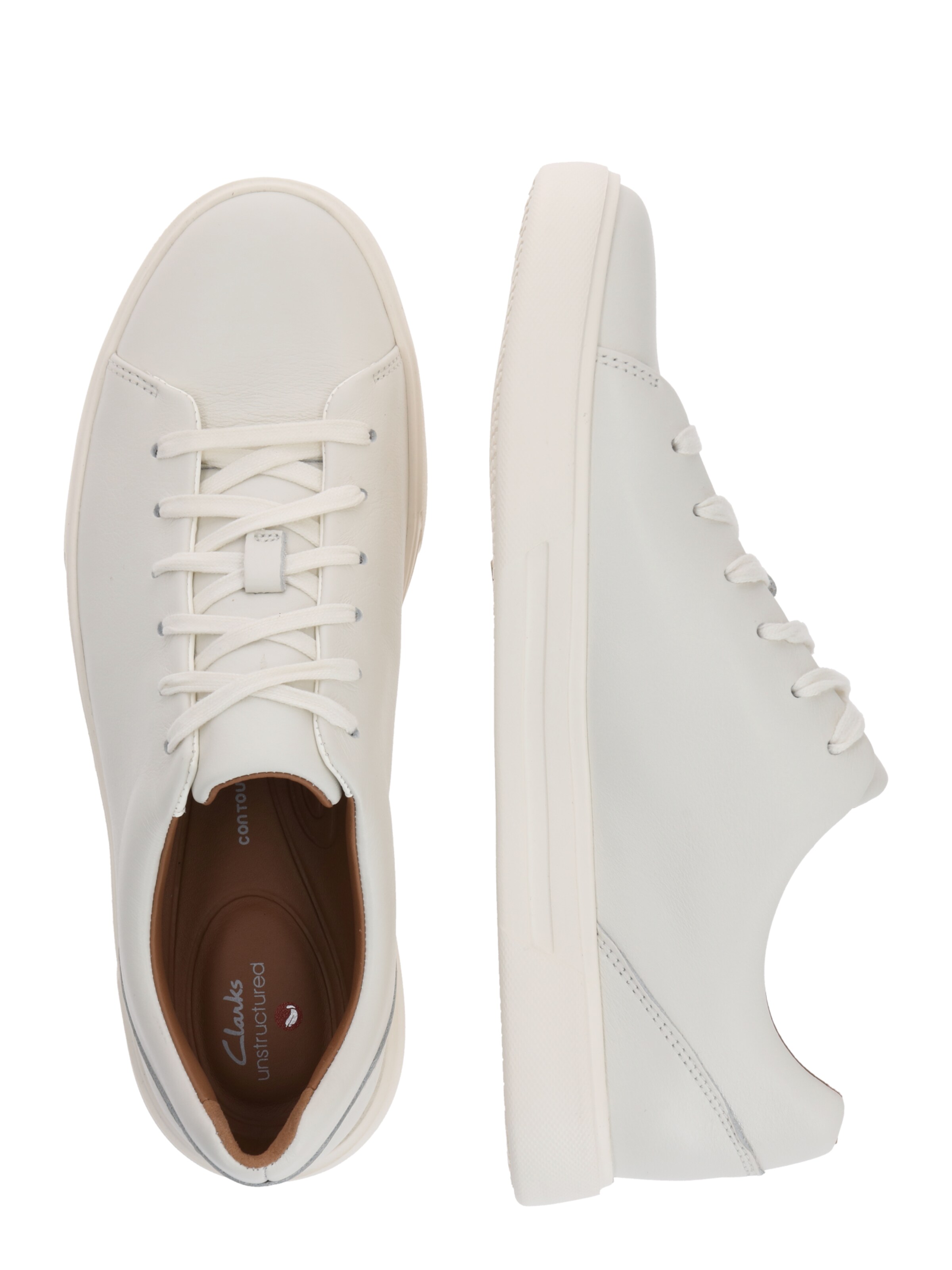 CLARKS Rövid szárú sportcipők 'Un Costa Lace' - fehér