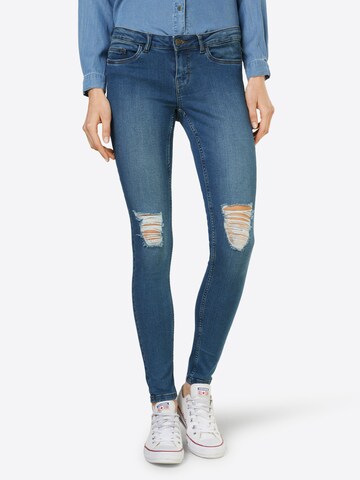Noisy may Skinny Jeans in Blauw: voorkant