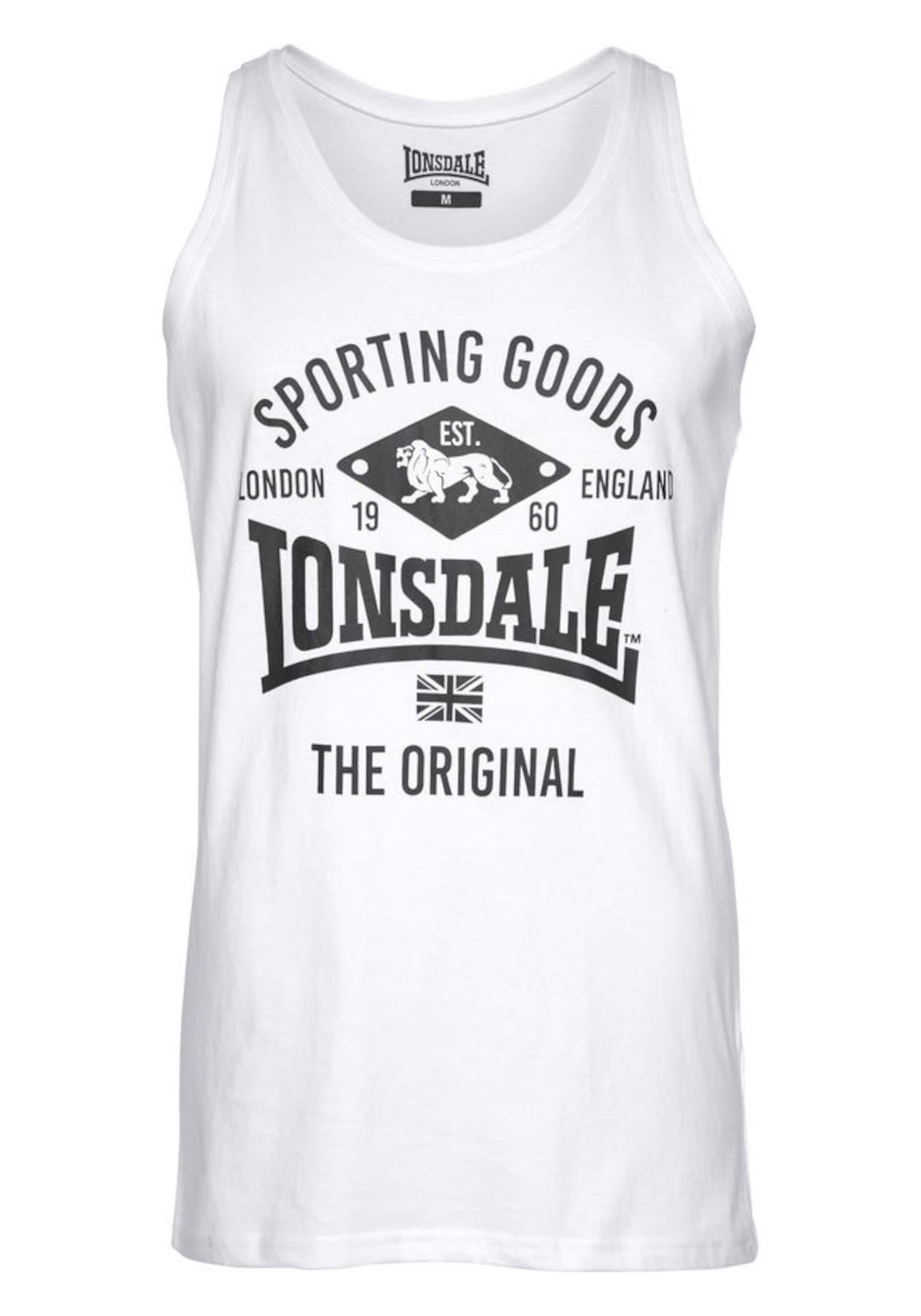 LONSDALE Top 'Biggin' in Schwarz