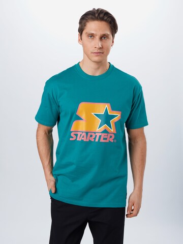 Starter Black Label Regular Fit T-Shirt in Grün: Vorderseite