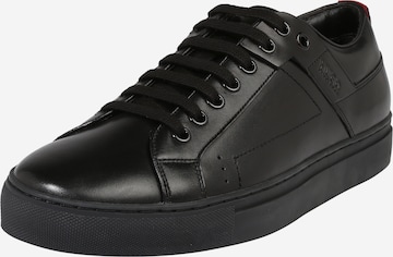 HUGO Red Sneakers 'Futurism' in Black: front