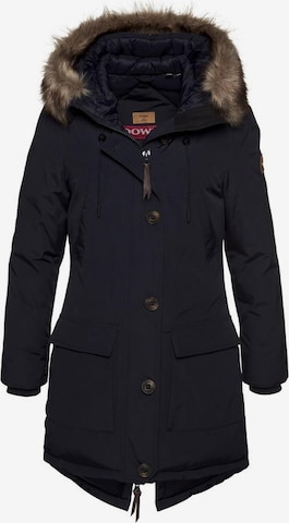 Superdry Winterparka 'Rookie' in Blauw: voorkant