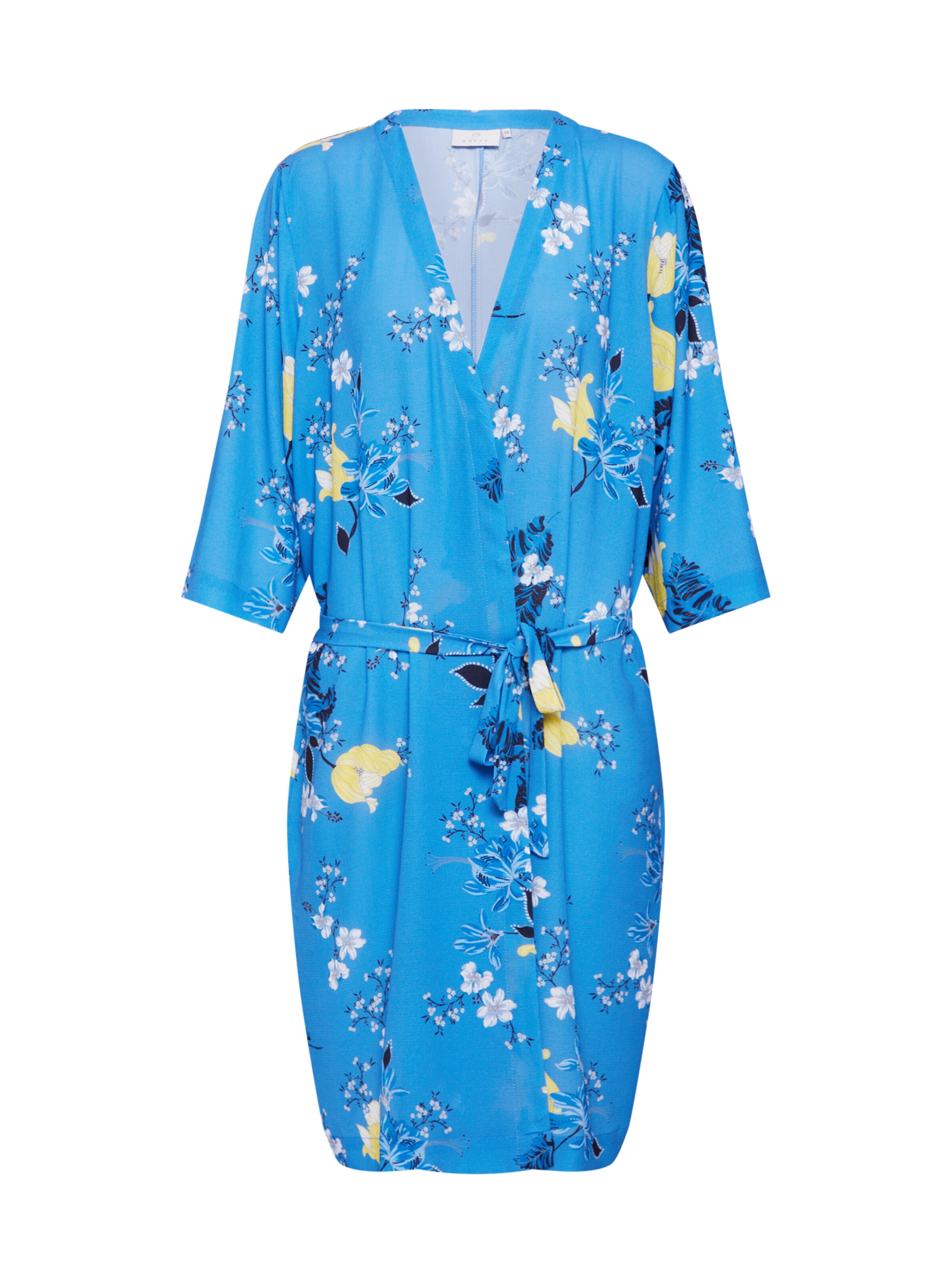 Kaffe - Kimono 'Jama' in de kleur Smoky blue