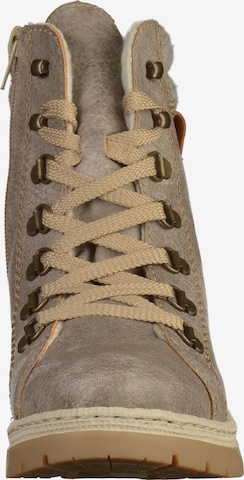 Rieker Lace-Up Ankle Boots 'Kirkless' in Grey