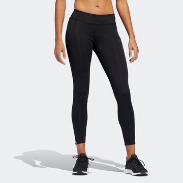 ADIDAS PERFORMANCE Skinny Športové nohavice 'Own the Run' - Čierna: predná strana
