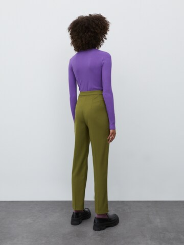 EDITED Regular Pleated Pants 'Tania' in Green