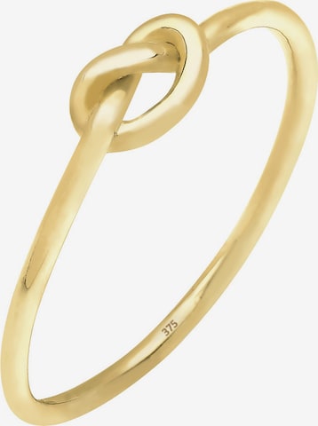 ELLI PREMIUM Ring 'Knoten' in Gold: predná strana