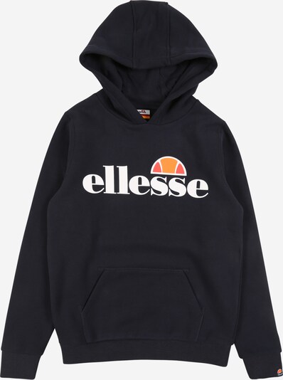 ELLESSE Sweatshirt 'Jero' i mörkblå / orange / ljusröd / vit, Produktvy
