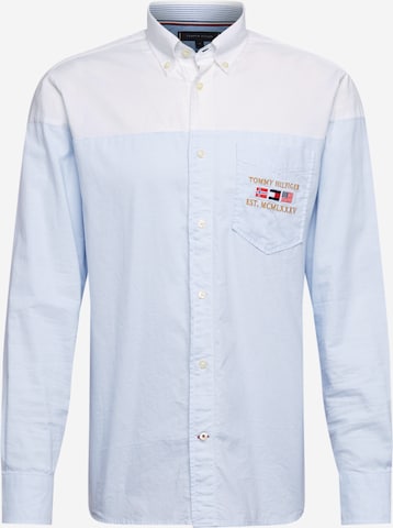 TOMMY HILFIGER Slim Fit Hemd in Blau: predná strana