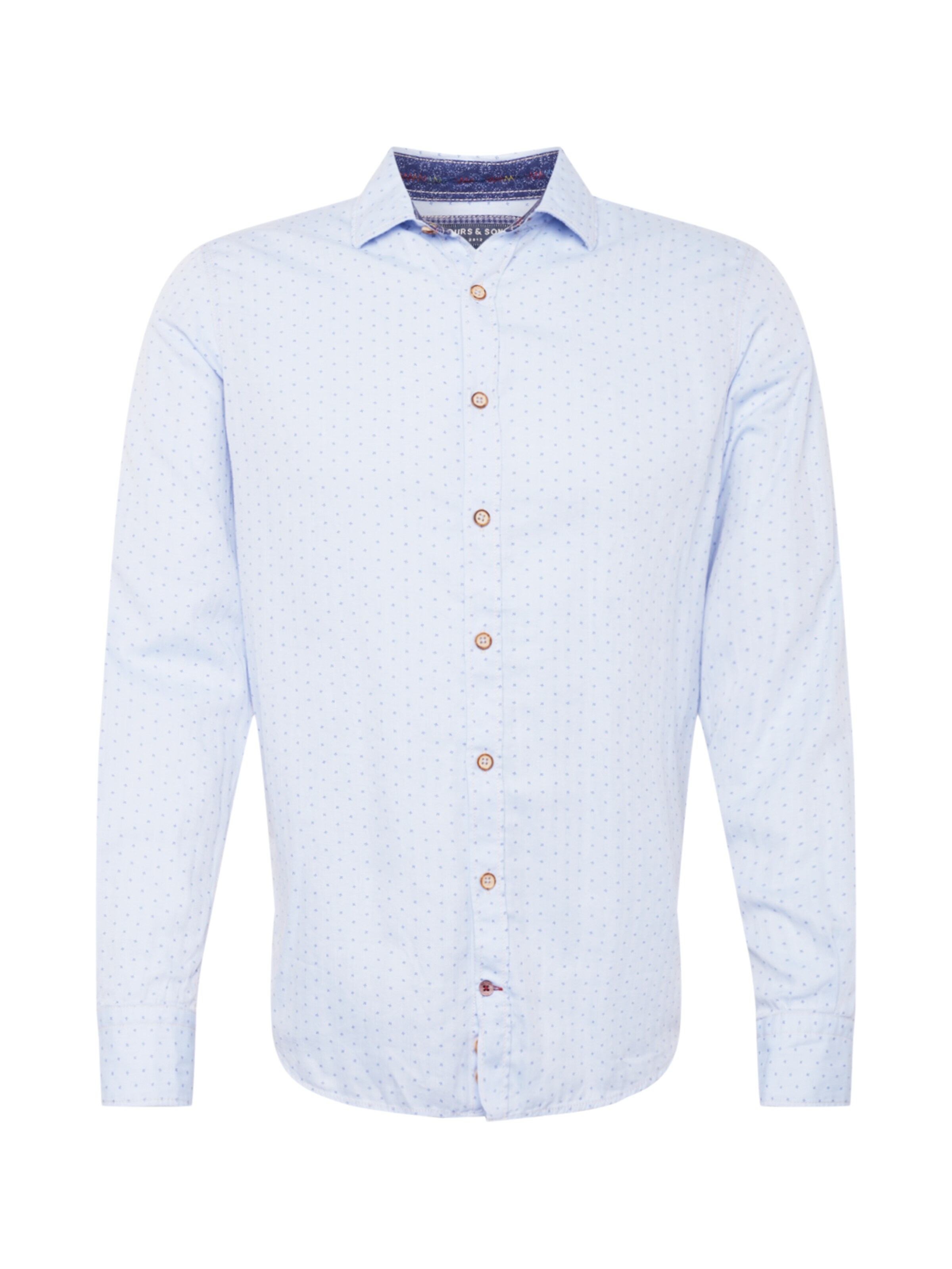 COLOURS & SONS - Zakelijk overhemd 'Vincent' in de kleur Lichtblauw