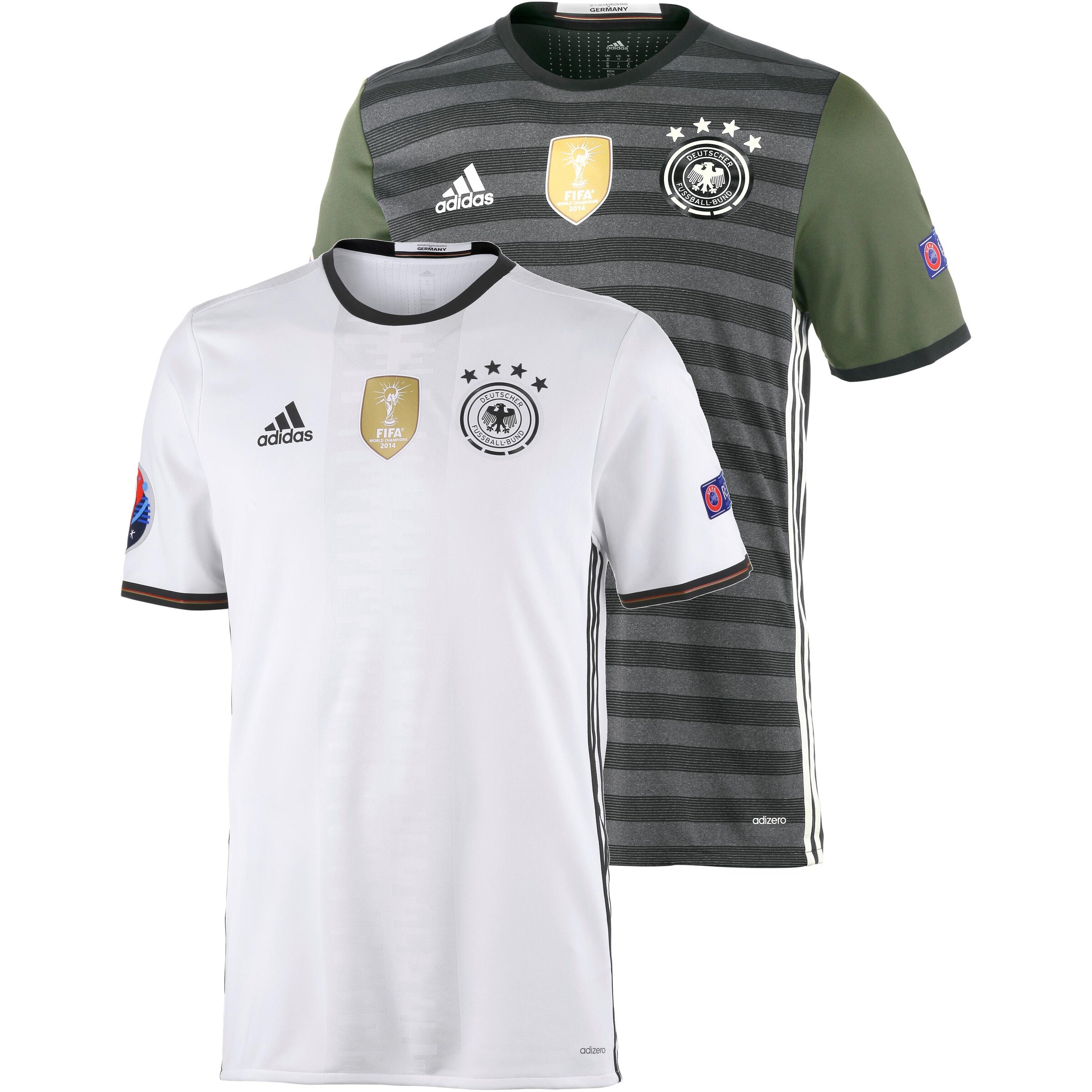 ADIDAS PERFORMANCE - Tricot 'DFB EM 2016 Sammlerpaket' in de kleur Grijs