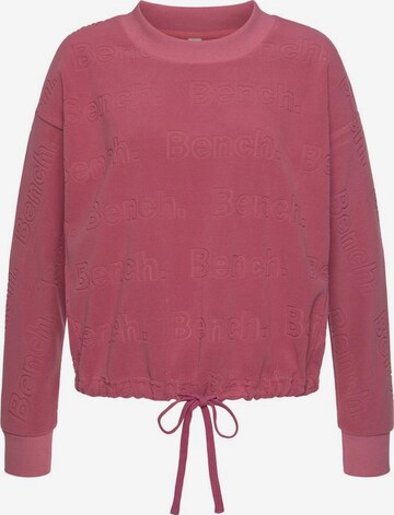 Sweat-shirt BENCH en rose : devant