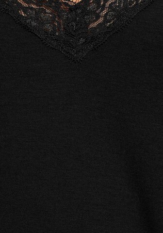 LASCANA Regular Pajama in Black