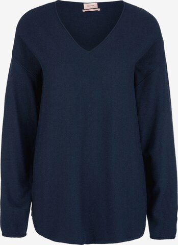 Pull-over TRIANGLE en bleu : devant