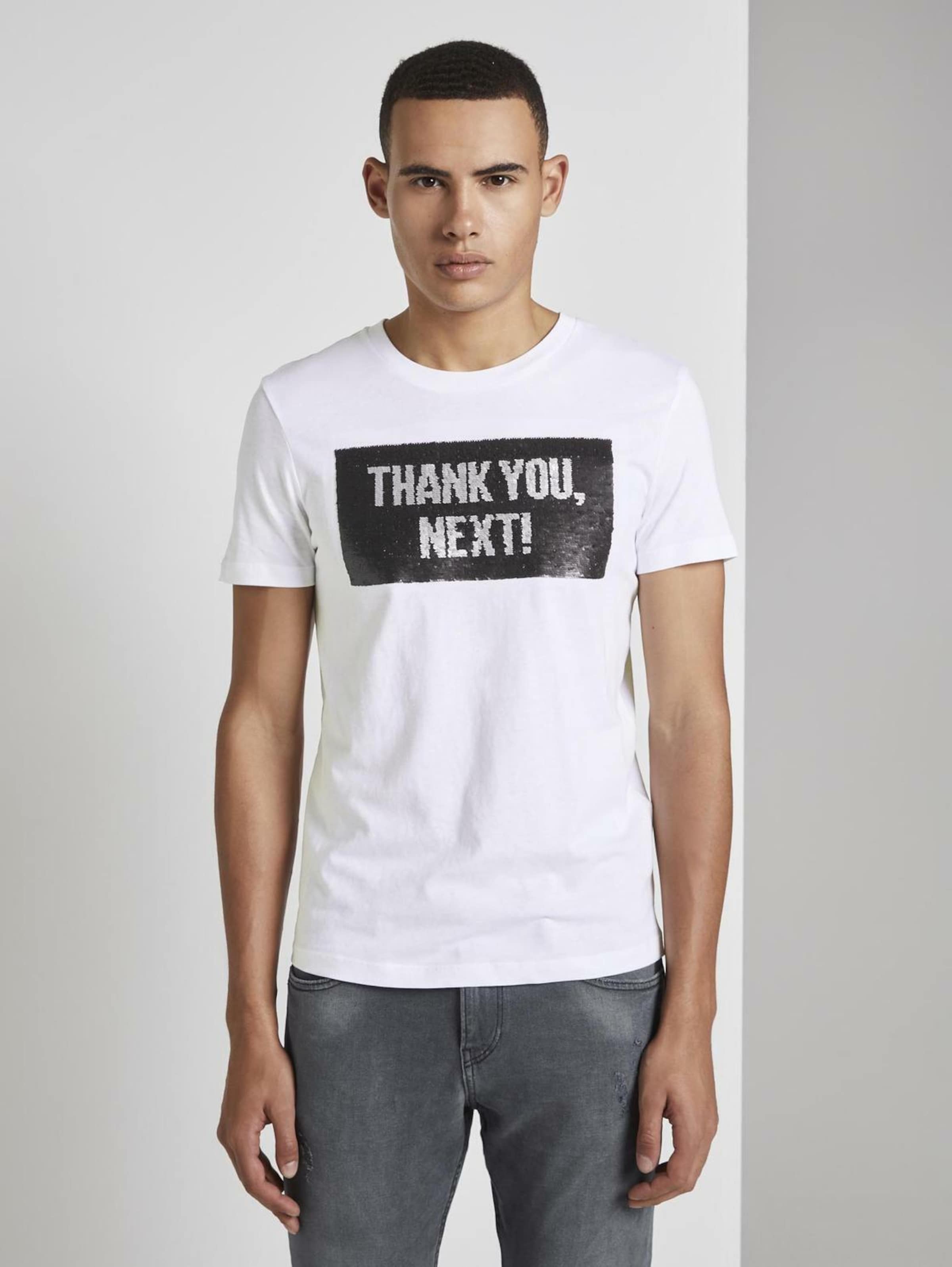 Männer Shirts TOM TAILOR DENIM T-Shirt in Weiß - VJ09141