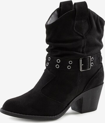 Boots LASCANA en noir : devant