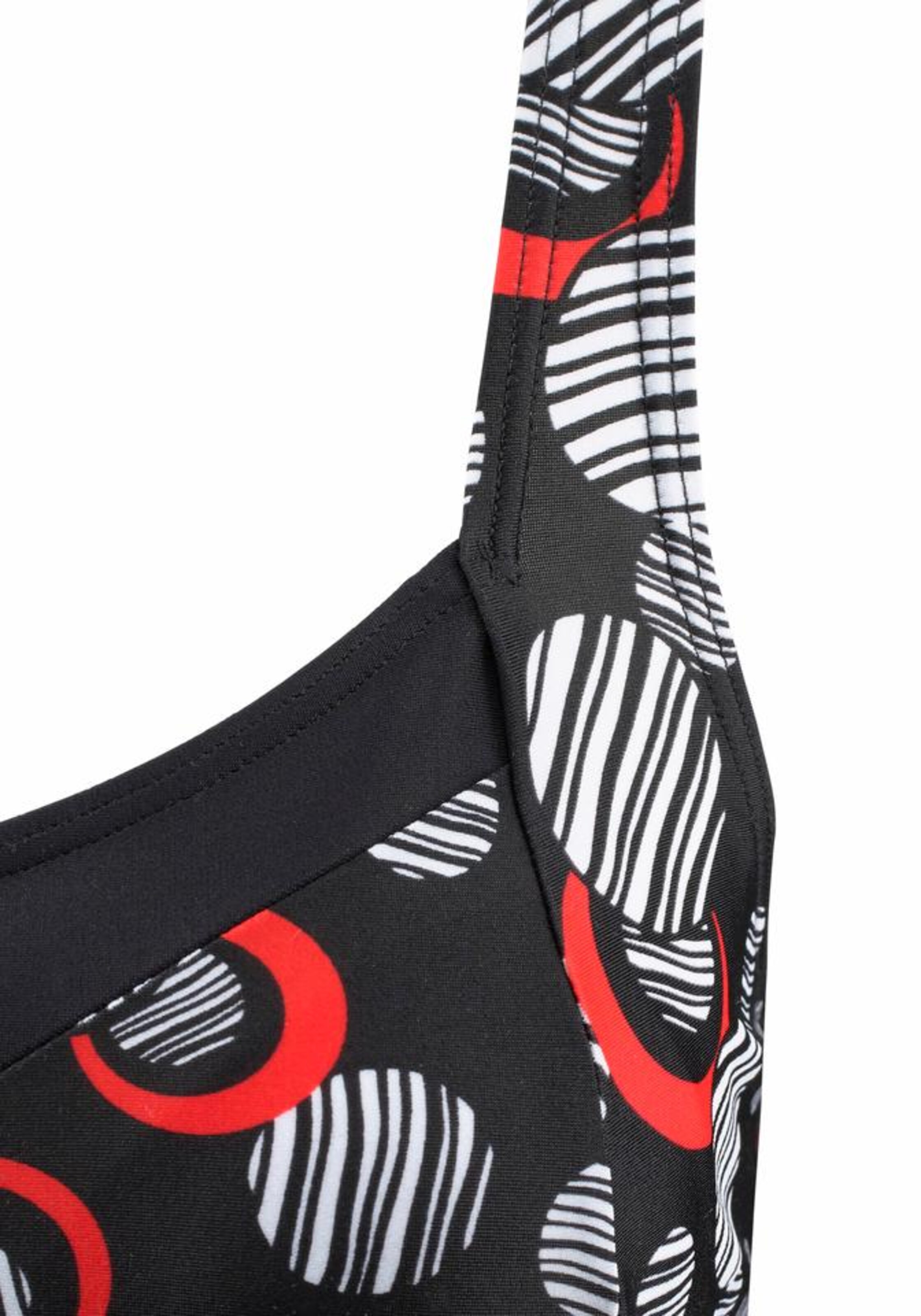 LASCANA Bustier Badeanzugkleid in Schwarz