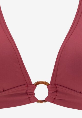 s.Oliver Triangle Bikini Top 'Rome' in Red