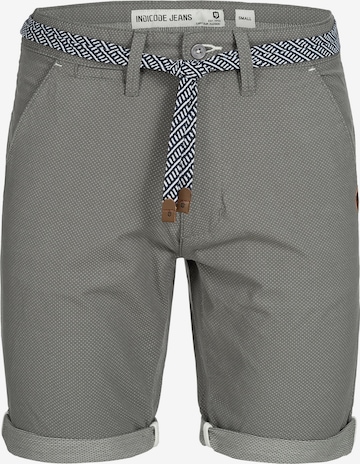 Regular Pantalon 'Acton' INDICODE JEANS en gris : devant