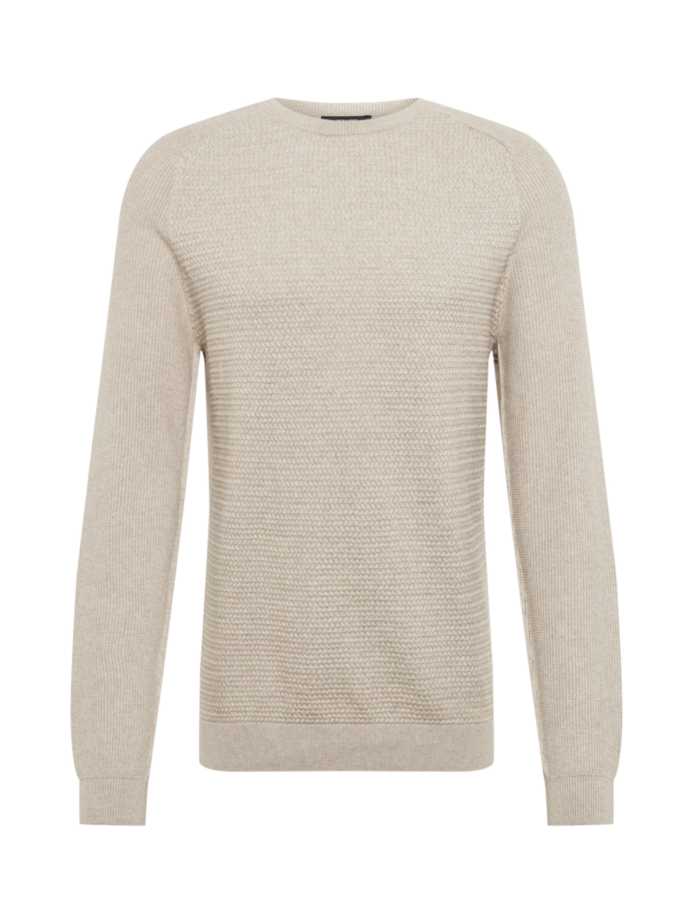 JACK & JONES - Trui 'JPRPOST KNIT CREW NECK' in de kleur Beige