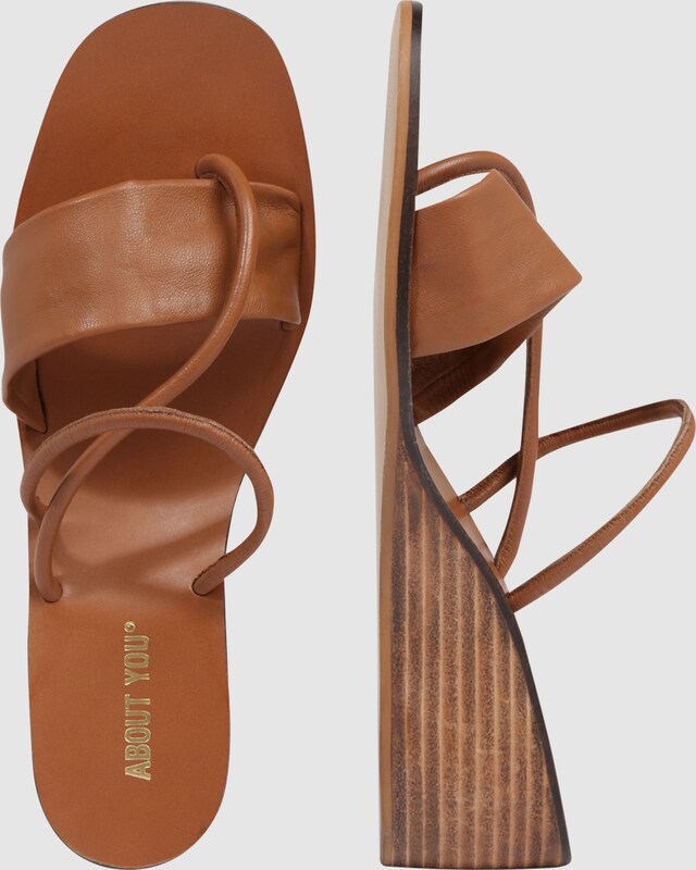 ABOUT YOU Zehentrenner 'Enie' in cognac | ABOUT YOU ABOUT YOU Zehentrenner 'Enie' in cognac | ABOUT YOU