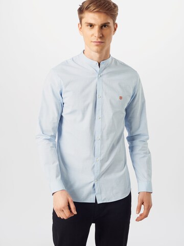 JACK & JONES Regular fit Button Up Shirt 'JPRBLASPRING BAND' in Blue: front