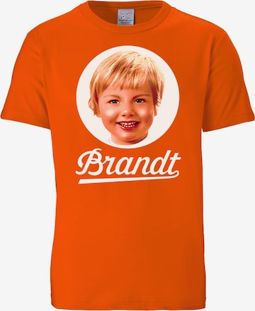 LOGOSHIRT T-Shirt "Brandt Zwieback" in Orange: predná strana