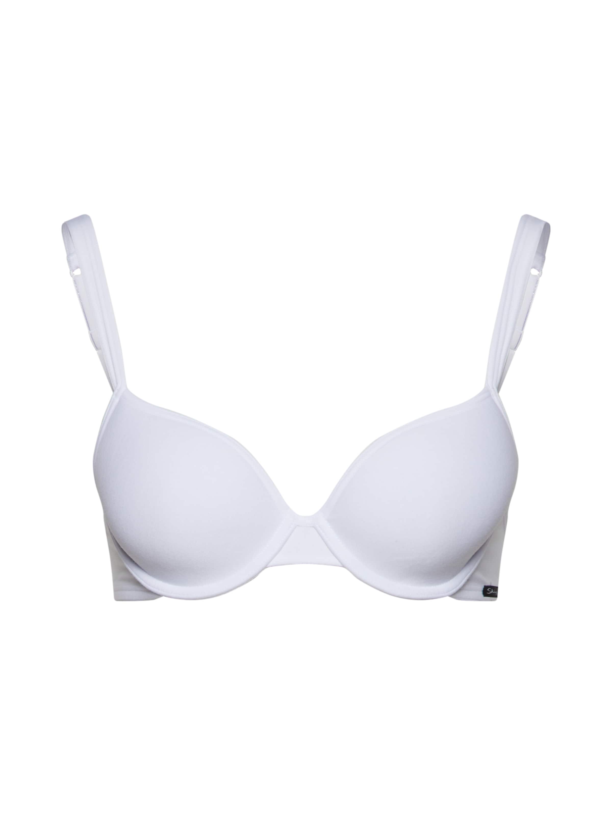 Skiny Minimeerija Rinnahoidja 'Essentials', värv valge: eest vaates