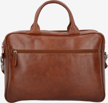 Dermata Document Bag in Brown: front