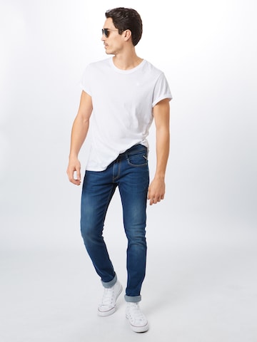 REPLAY Slimfit Farmer 'Anbass' - kék