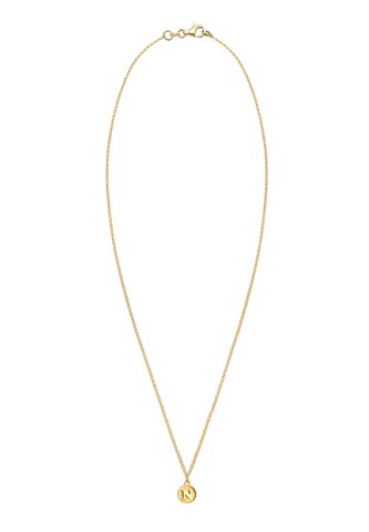 ELLI Ketting 'Buchstabe - N' in Goud