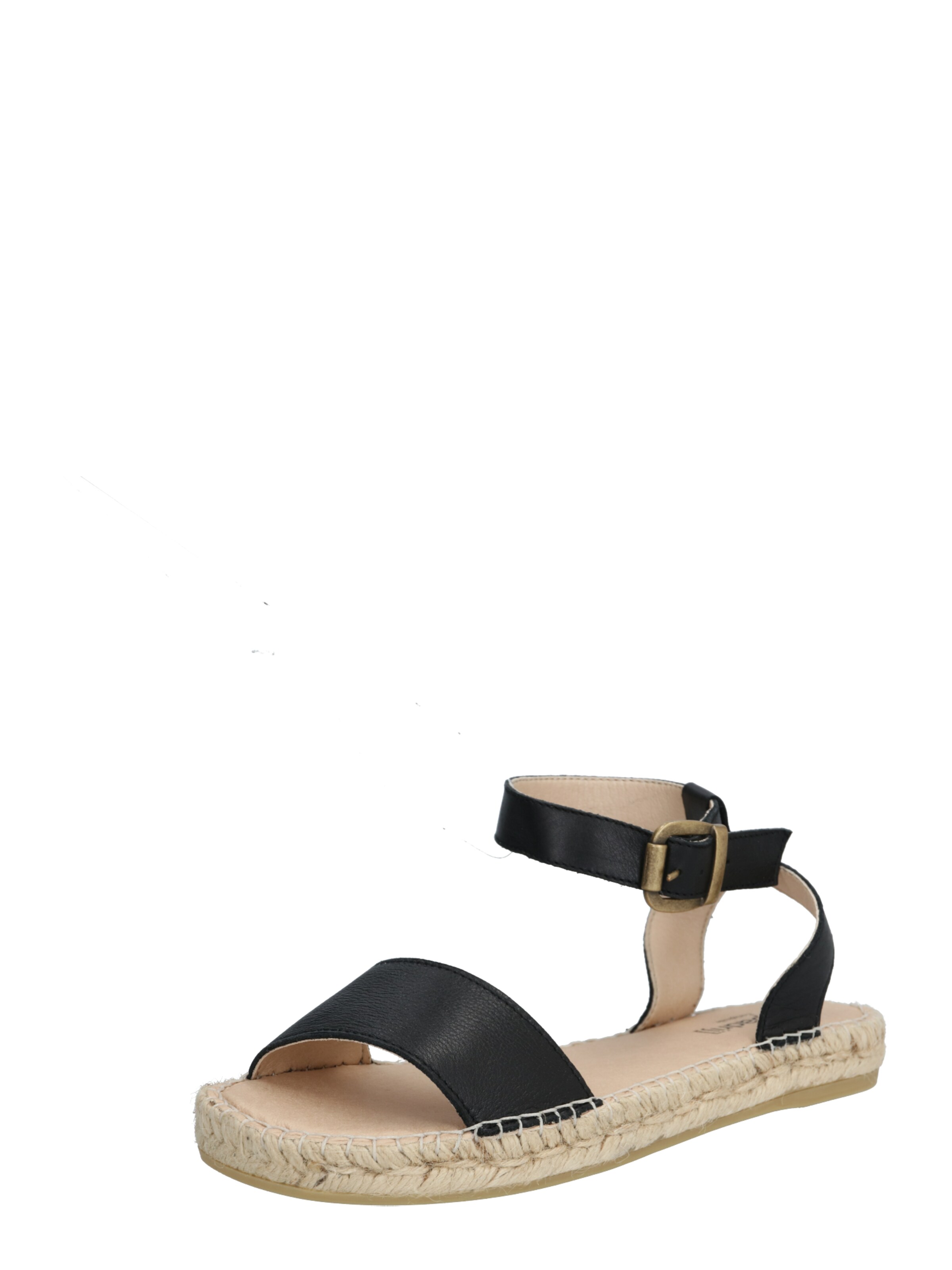 espadrij l´originale Sandalen met riem 'Nimes' in Zwart: voorkant