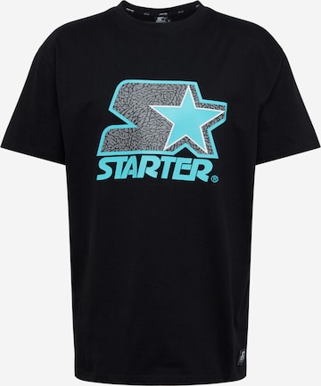 Starter Black Label Regular Fit T-Shirt in Blau: predná strana