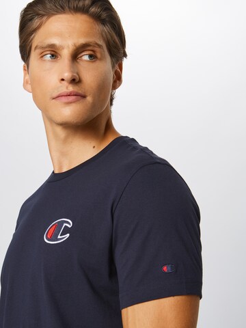 T-Shirt 'Crewneck' Champion Authentic Athletic Apparel en bleu