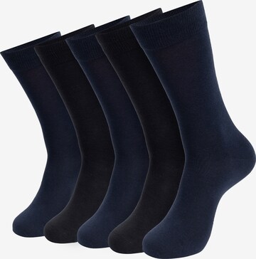 Chaussettes 'Bethwin' INDICODE JEANS en bleu : devant