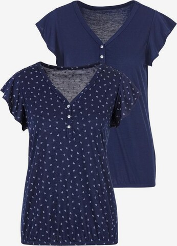 LASCANA Shirt in Blauw: voorkant